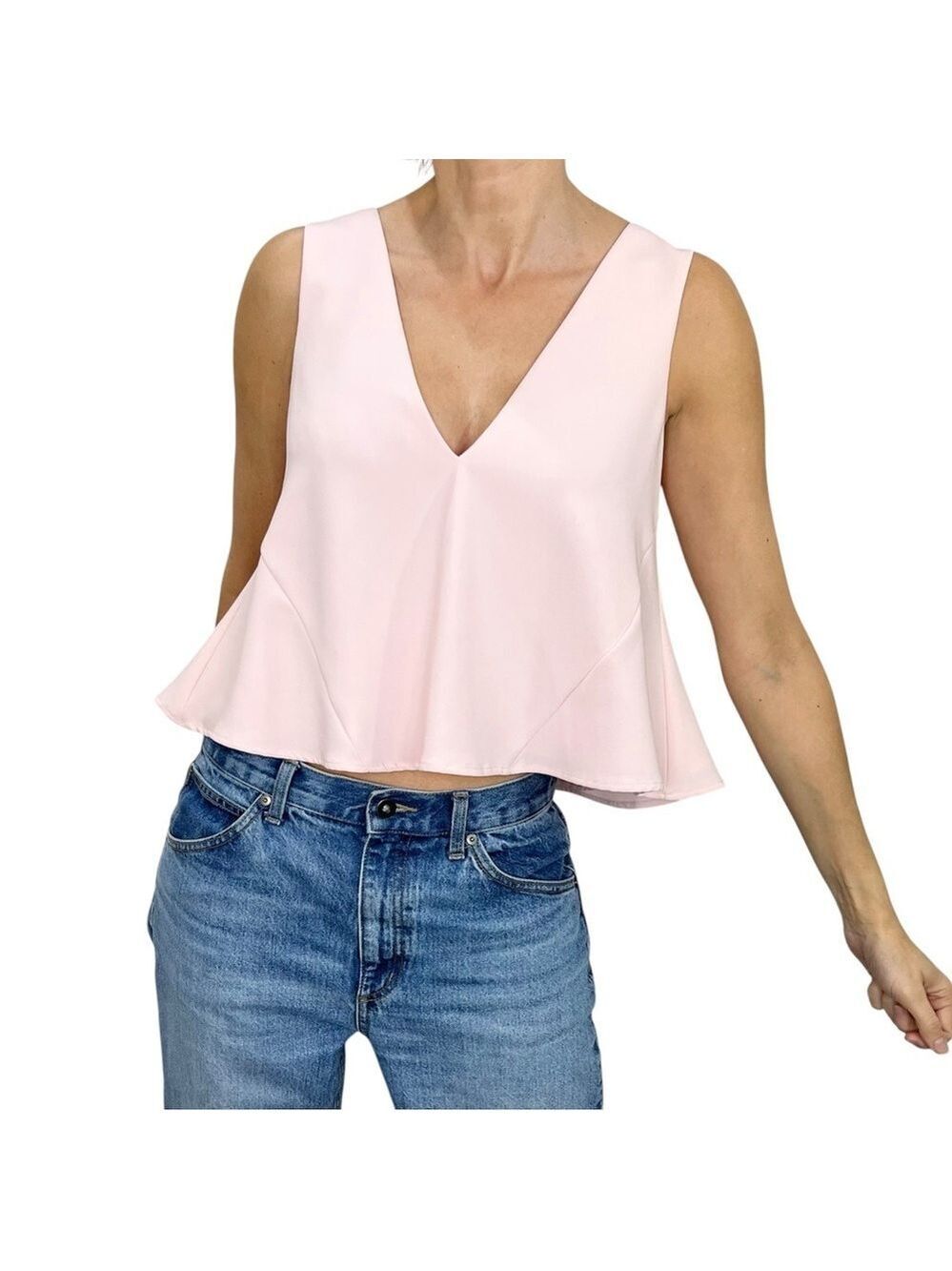 C/MEO Collective Australia designer Sidelines Top pink oversized cut out top XS